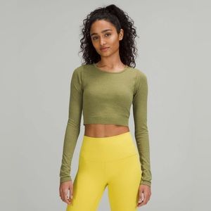 Lululemon Ebb to Street Long Sleeve Crop Top